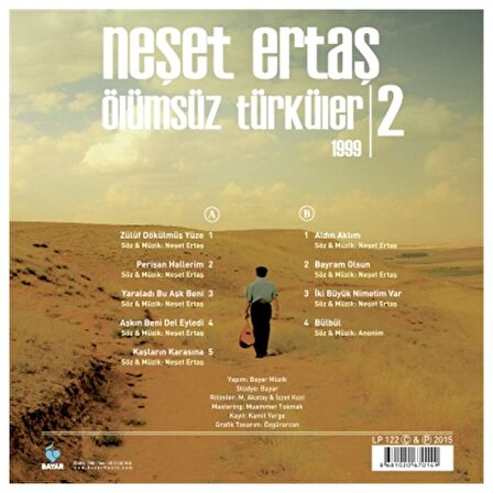 Neşet Ertaş - Ölümsüz Türküler 1999 - 3  (Plak)