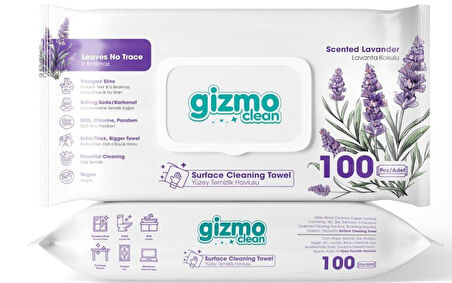 Gizmo Clean Yüzey Temizlik Havlusu Lavanta Kokulu 12 Paket 1200 Yaprak