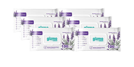 Gizmo Clean Yüzey Temizlik Havlusu Lavanta Kokulu 6 Paket 600 Yaprak