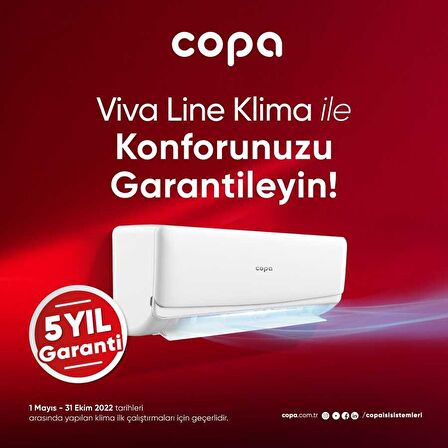 Copa Viva Line 9212 Btu/h A Enerji Sınıfı R32 İnverter Duvar Tipi Klima