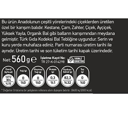 Elvan Çiçek Balı 560 Gr