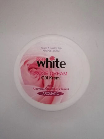 Rose White Gül kremi Aloevera+Allantoin ve E vitaminli 50ml