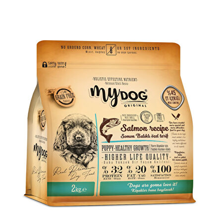 Mydog Az Tahıllı Somon Balıklı Yavru Köpek Maması 2kg