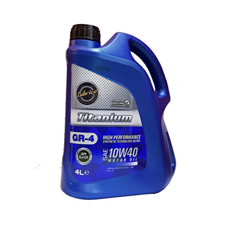 Lubrico Titanium GR-4 10W40 Motor Yağı 4 Litre (Üretim Yılı - 2023)