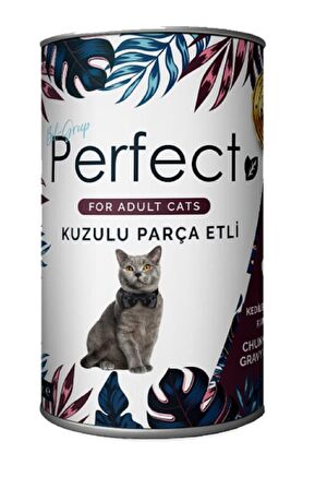 Perfect Lamb Kuzu Eti Parçacıklı Yetişkin Kedi Konservesi 400 Gr