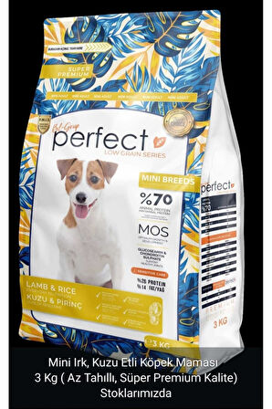 Perfect mini ırk kuzulu köpek maması 3 kg