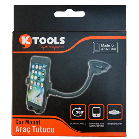 KTOOLS DRIVESAFE LONG MAVI TELEFON TUTUCU