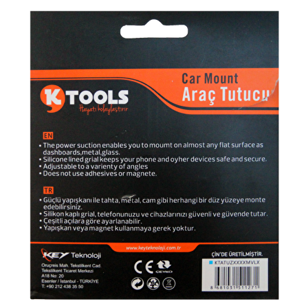 KTOOLS DRIVESAFE LONG MAVI TELEFON TUTUCU