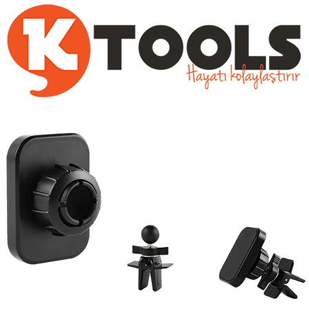 KTOOLS MAGNET SQUARE SIYAH TELEFON TUTUCU