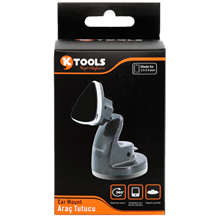 KTOOLS DIRVESAFE MAGNET SIYAH TELEFON TUTUCU