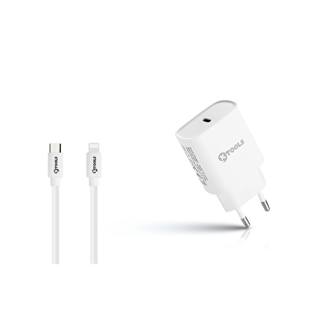 Ktools USB Hızlı Şarj Aleti Beyaz