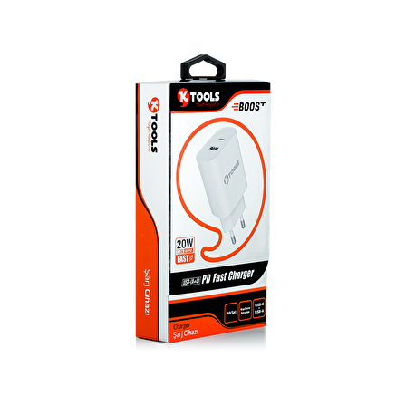 Ktools ZX-2U30T USB Hızlı Şarj Aleti Beyaz