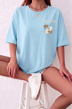 Unisex Believe In Yourself Baskılı Tasarım Tshirt