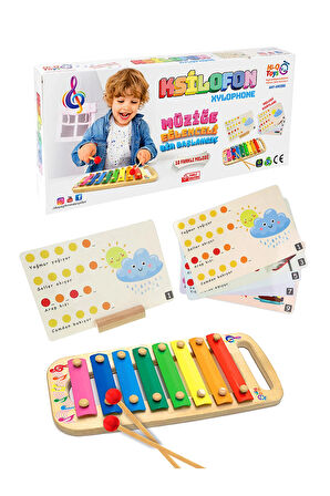 Hİ-Q TOYS KSİLOFON RENKLERLE NOTA