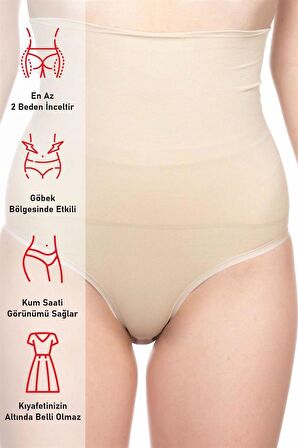 Ten 2019 Double Yüksek Bel Çıtçıtlı Slip Korse