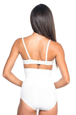 Desenli Çift Kat Yüksek Bel Slip Kadın Korse 2079