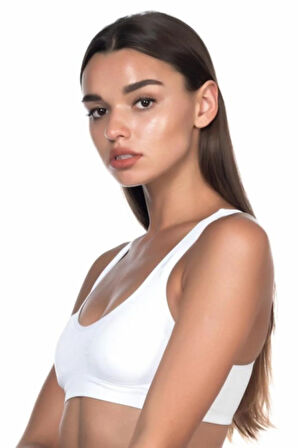 Beyaz Mı Pedli Sporcu Sütyen Korse