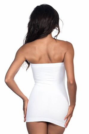 Beyaz Emay 5003 Soft Straplez Atlet-L