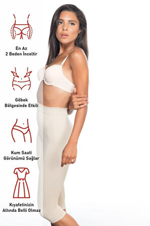 Lohusa Sepeti 2040 Dikişsiz Antiselülit Paçalı Boxer Lohusa Korse