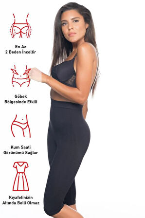 Lohusa Sepeti 2040 Dikişsiz Antiselülit Paçalı Boxer Lohusa Korse
