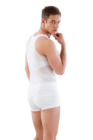 1 Beden Küçültücü Göbek Toparlayıcı Erkek Korseli Atlet