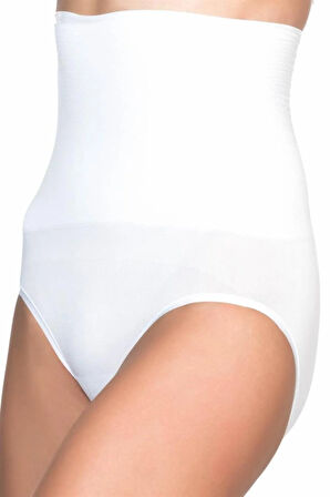 Kadın Bej Dikişsiz Masaj Özellikli Çift Kat Slip Korse 2029