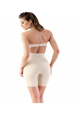 2814 İz Yapmaz Toparlayıcı Boxer Lohusa Korse Beyaz