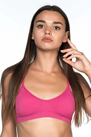 Kadın Mürdüm Pedli Askılı Sütyen