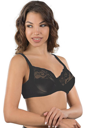 SİYAH MI Emay 165 B Balenli Toparlayıcı Sütyen