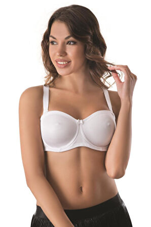 SİYAH MI Emay 159 B Balenli Straplez Toparlayıcı Sütyen