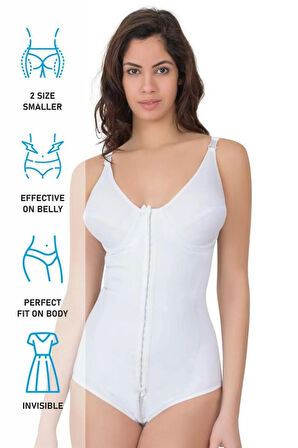 Beyaz 2871 Balenli Agraflı Toparlayıcı Boy Korse