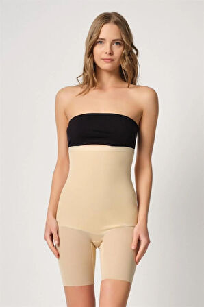 Siyah 2929 Double Tül Paçalı Lazer Korse