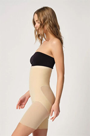 Siyah 2929 Double Tül Paçalı Lazer Korse