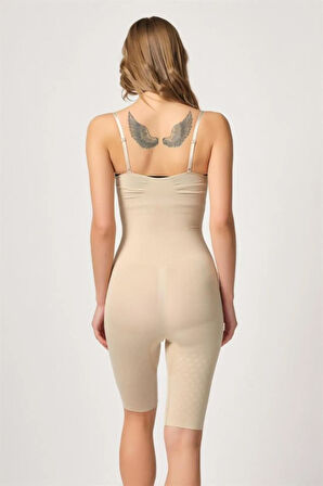 Ten 2093 Ön Agraflı Göğsü Açık Paçalı Boy Korse