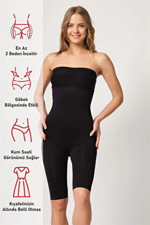 Beyaz 2044 Yüksek Bel Double Uzun Paçalı Korse