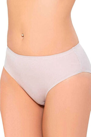 Kadın Bej Yapıştırma Lazer Kesim Slip 2803