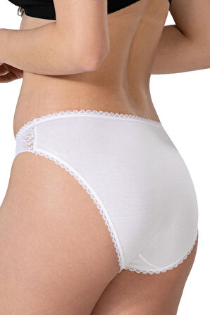 BEYAZ MI Emay 1444 Modal Cotton Dantelli Külot
