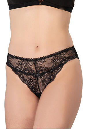 SİYAH MI Emay 1444 Modal Cotton Dantelli Külot