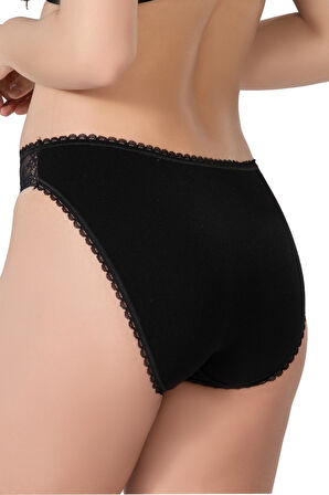 SİYAH MI Emay 1444 Modal Cotton Dantelli Külot