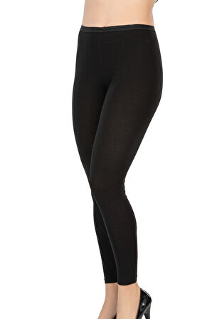 SİYAH MI Emay 1432 Modal Cotton Uzun Tayt