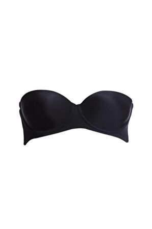 SİYAH MI Emay 702 Şeffaf Askılı Push-Up Sütyen