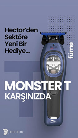 Hector MONSTER T - Profesyonel Sıfırlama ve Sakal Kesim Makinesi - FÜME