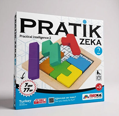 Redka Pratik Zeka 2 Ahşap Akıl ve Mantık Oyunu - Eğitici Puzzle
