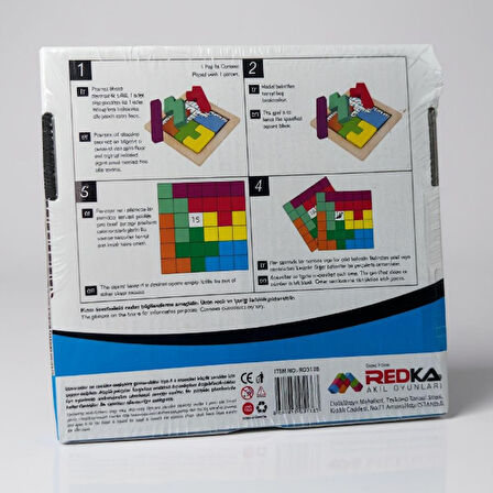 Redka Pratik Zeka 2 Ahşap Akıl ve Mantık Oyunu - Eğitici Puzzle