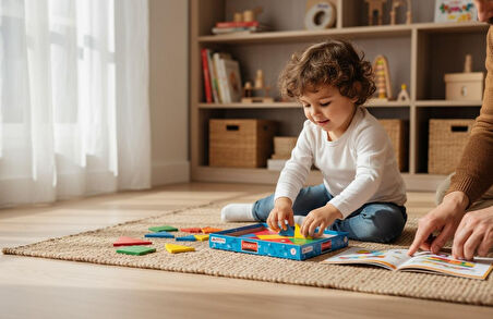 Tangram Montessori Eğitim Oyunu - Ahşap Zeka ve Şekil Geliştirme Seti (7 Parça)