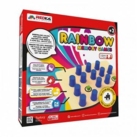 Redka Akıl Oyunları Rainbow Memory Games Hafıza Oyunu RD 5440