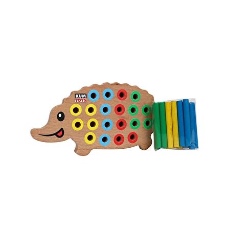 KM5655 Ahşap Kirpi Bultak -Kumtoys