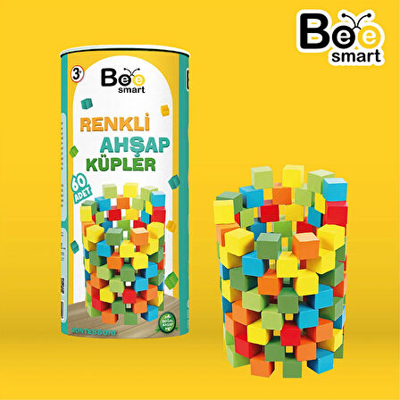 Bee Smart Renkli Ahşap Küpler