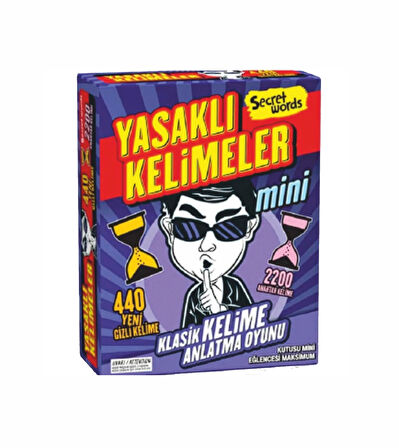 Yasaklı Kelimeler Mini Tahmin Etme Kart Oyunu