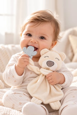 Babyjem Diş Kaşıyıcılı Uyku Arkadaşım Ekru
